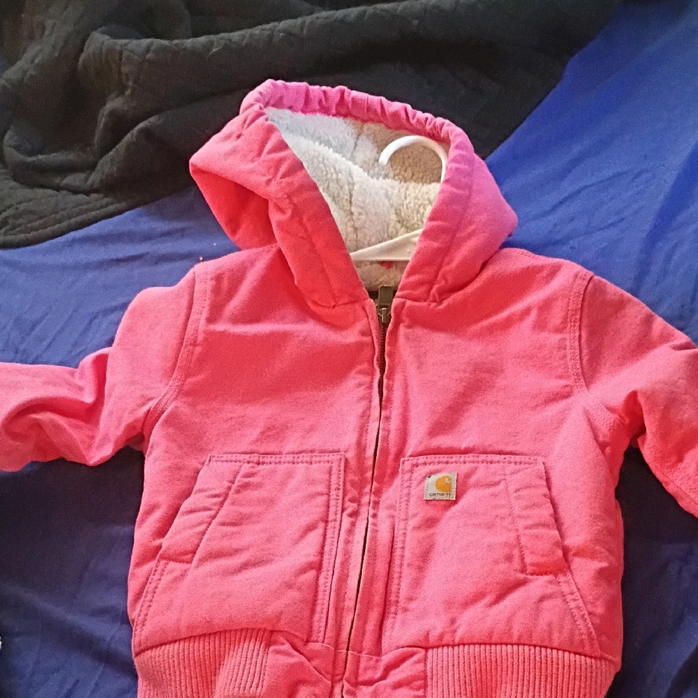 Carhartt Kids Pink Puffer Jacket